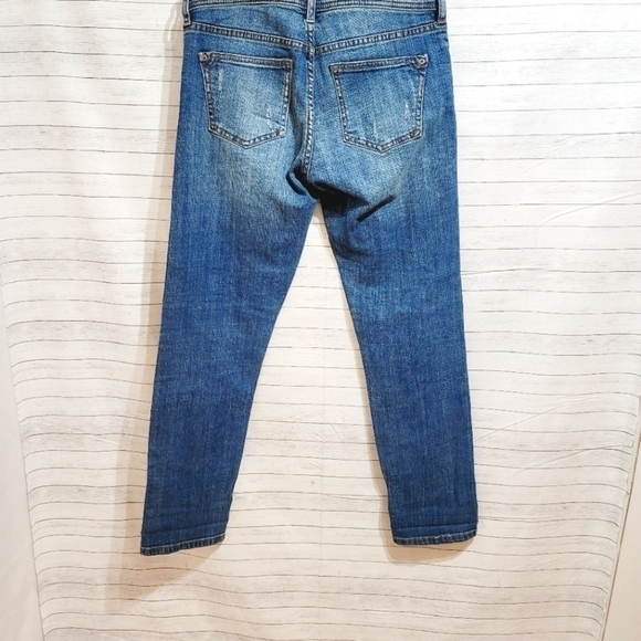 ANTHROPOLOGIE PILCRO & THE LETTERPRESS EMBROIDERED SLIM BOYFRIEND JEANS, SZ 25 - Picture 6 of 9